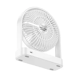 Вентилятор Hoco HX65 2000 mAh Ultra-thin desktop fan білий - мініатюра 3