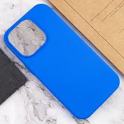 Чохол Silicone Case Full Protective (AA) NO LOGO для Apple iPhone 13 Pro Max (6.7) Синій / Capri Blue - мініатюра 5