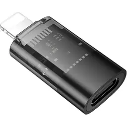 Перехідник Hoco UA36A Lightning Male to USB-C Female OTG Black [140335] - мініатюра 2