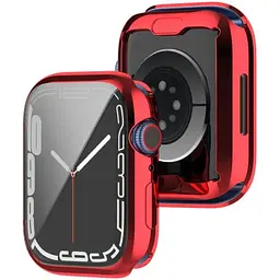 Чохол накладка DK Silicone Face Case для Apple Watch 45mm (red) - мініатюра 2