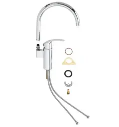 Змішувач для мийки Grohe EuroSmart одноважільний Хром 30412 - мініатюра 4