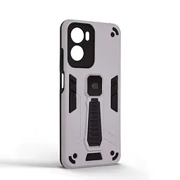 Чехол для Motorola G05/E15, Proover, серый, с подставкой и магнитом, противоударный, ударопрочный, бронированный, панель-накладка, защита всего корпуса, термополиуретан (TPU) + поликарбонат (PC), ArmorStandart (ARM85748) - мініатюра 2