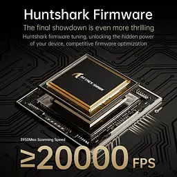 Бездротова миша ATTACK SHARK R11 ULTRA 42000 DPI, PAW3950 MAX, Carbon Shark, 8K,Чорна - мініатюра 4