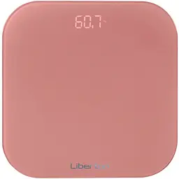 Веси для підлоги Liberton LBS-0811, LCD-дисплей, максимальна вага 180кг, точність вимірювання 100г, матеріал поверхні скло,