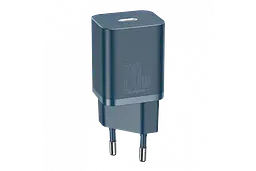 Мережевий зарядний пристрій Baseus Super Si 1Type-C + Cable Type-C to Lightning 20W TZCCSUP-B03 Blue - мініатюра 2