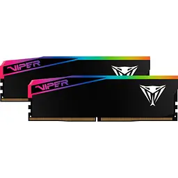 Модуль пам'яті DDR5 Patriot Viper Elite 5 Ultra RGB 2x16 ГБ 6400 МГц матово-чорний (VEUR532G6432K) [175553]