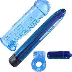 Набір секс-іграшок Classix Ultimate Pleasure Couple's Kit 4 шт. синій