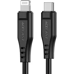 Кабель Acefast C3-01 Type-C to iP 3A 30W TPE TPE connectors чорний