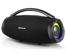 Портативная колонка бумбокс REAL-EL X755-PSS Boombox 70W Bluetooth TWS, RGB, Black - мініатюра 1
