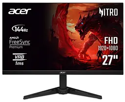 Монітор 27" Acer QG271P6bip (UM.HQ1EE.605) 1920x1080 (FullHD) IPS 144 Hz - мініатюра 1