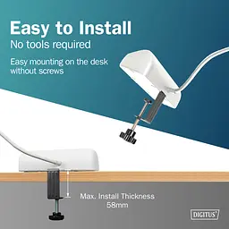 Digitus Блок розеток DIGITUS Office, 3xSchuko, 2xUSB-A, 1xUSB-C, 16A, 1.5м, вилка Schuko, білий - мініатюра 2