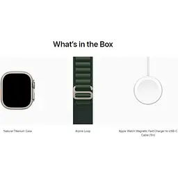 Смарт-годинник Apple Watch Ultra 2 49mm Natural Titanium Case with Dark Green Alpine Loop Medium [MYT33+MXMV3] [114940] - мініатюра 4