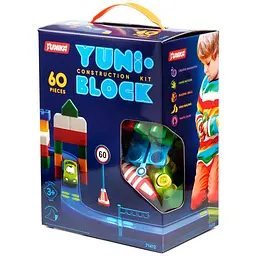 Конструктор дитячий Юніка YUNI-BLOK 60 коробка 71412