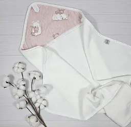 Набір для новонародженого a.l.babybox Солодкі обійми плед/рушник/пелюшки і гризунець (34036332) - мініатюра 2