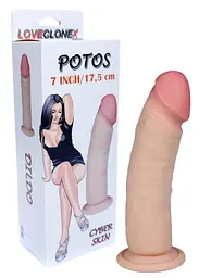 Фалоімітатор Boss Potos Loveclonex 7 20,5 см (тілесний) - мініатюра 10