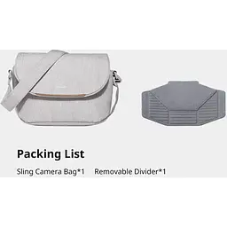 Сумка для фотоапарата Ulanzi Vijim Light weight Single-shoulder White (B011 F01) [161573] - мініатюра 10