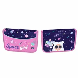 Пенал "Yes" Space Girl тв.,одинар.,1клап.,б/н №HP-03/533119 - мініатюра 2