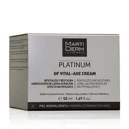 Крем для обличчя MartiDerm Platinum Gf Vital Age Cream для нормальної та комбінованої шкіри, 50 мл - мініатюра 2
