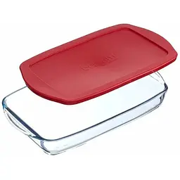 Форма для запікання Borcam 34х19 см з пластиковою кришкою 1.95 л (59006) - мініатюра 2