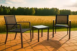 Комплект садових меблів Chomik GARDEN LINE ORLANDO стіл та 2 стільці темно-сірий - мініатюра 9