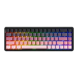 Ігрова дротова магнітна клавіатура AJAZZ AK680 MAX / RGB / Magnetic Switch / 8К / Pink