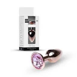 Анальна пробка з кристалом B - Series HeavyFun Plug-Jewellery, 7 см (світло-рожевий) - мініатюра 9