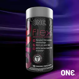 Презервативи латексні One One Flex Graphene (10 шт.) - мініатюра 2