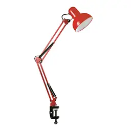 Настільна лампа на струбцині 60W E27 LU-074-1800 RED (ЧЕРВОНА) TM LUMANO