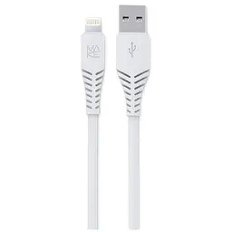 Кабель Make USB to Lightning PVC 2.4 A 1 м White - мініатюра 2
