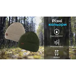 Водонепроникна шапка DexShell onesize 56-58 см темно-зелена - мініатюра 4