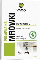Еко-пастка для мурах Vaco Indoor Eco 2 шт. клейова пастка з атрактантом для використання в приміщенні
