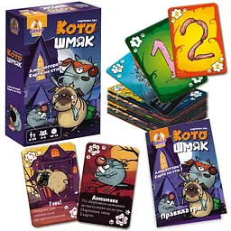 Настільна розважальна гра Vladi Toys Котошмяк VT8077-01 100 карток - мініатюра 2