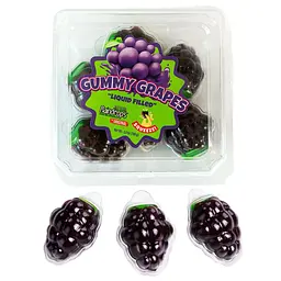 Желейні цукерки Liquid Filled Gummy Grapes Candy 108г - мініатюра 2
