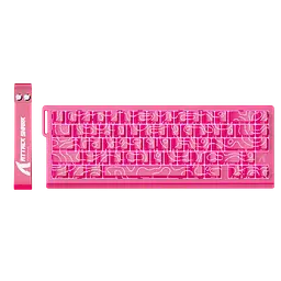 Клавіатура Attack Shark X68 HE Contours Side Printed RGB Pink