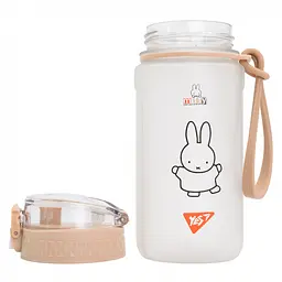 Пляшка для води Yes Miffy 500 мл бежева софт тач (708322) - мініатюра 3