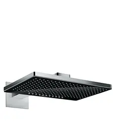 Верхній душ з тримачем Hansgrohe Rainmaker Select 460 2jet 24005600 чорний хром - мініатюра 2