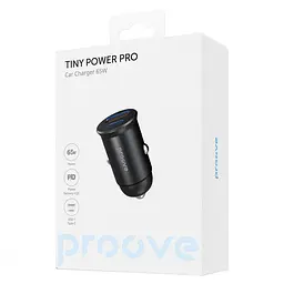 Автомобільний зарядний пристрій Proove Tiny Power Pro 65W (USB + Type-C) black (ACTP65110001) - мініатюра 5
