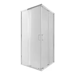 Душова кабіна Qtap Taurus CRM1011SC6 100x100 см, скло Clear 6 мм, покриття CalcLess без піддона, Універсальна, хром, без поддона