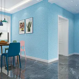 Самоклеючі шпалери Sticker Wall SW-00001326 Світло-синьо білі 500х2800х2.5 мм - мініатюра 6