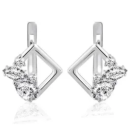 Сережки з білого золота Аура (з4964)