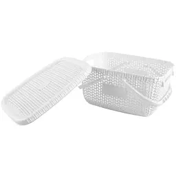 Кошик Violet House Виолетта White з кришкою 5 л (1010 Виолетта WHITE с/к 5 л) - мініатюра 2