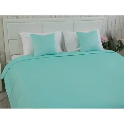 Покривало Руно двостороннє Velour Tiffany зигзаг 150х220 см м'ятне - мініатюра 10