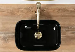 Умивальник Rea Belinda mini накладний black REA-U8004, Чорний - мініатюра 4