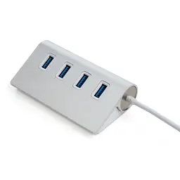 Концентратор Vinga Type-C to 4*USB3.0 1.0m cable aluminium (VCPHCU304) - мініатюра 2