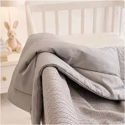 Плед дитячий MirSon Premium Pique Gray 110х140 см (2200013892564) - мініатюра 5
