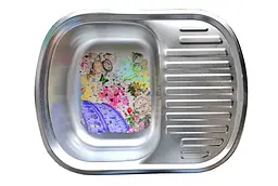 Кухонна мийка Romzha Vayorika 1.0C Satin RO43426, Сірий - мініатюра 2