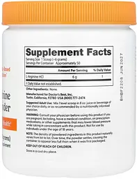 Аргінін амінокислота Doctors Best L-Arginine 300 г без смаку - мініатюра 2