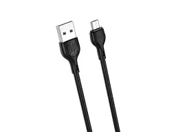 Кабель XO microUSB NB200 2.1A/2m Black