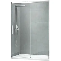 Двері в нішу Koer SR SD05-140x200-TR-01 прозоре скло Easy Clean 6 мм, хром KR5406, універсальні, прозорий, хром