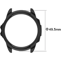 Чохол-бампер DK CDK Силікон Outlines для Garmin Forerunner 255S / 255S Music (016390) (black) - мініатюра 4